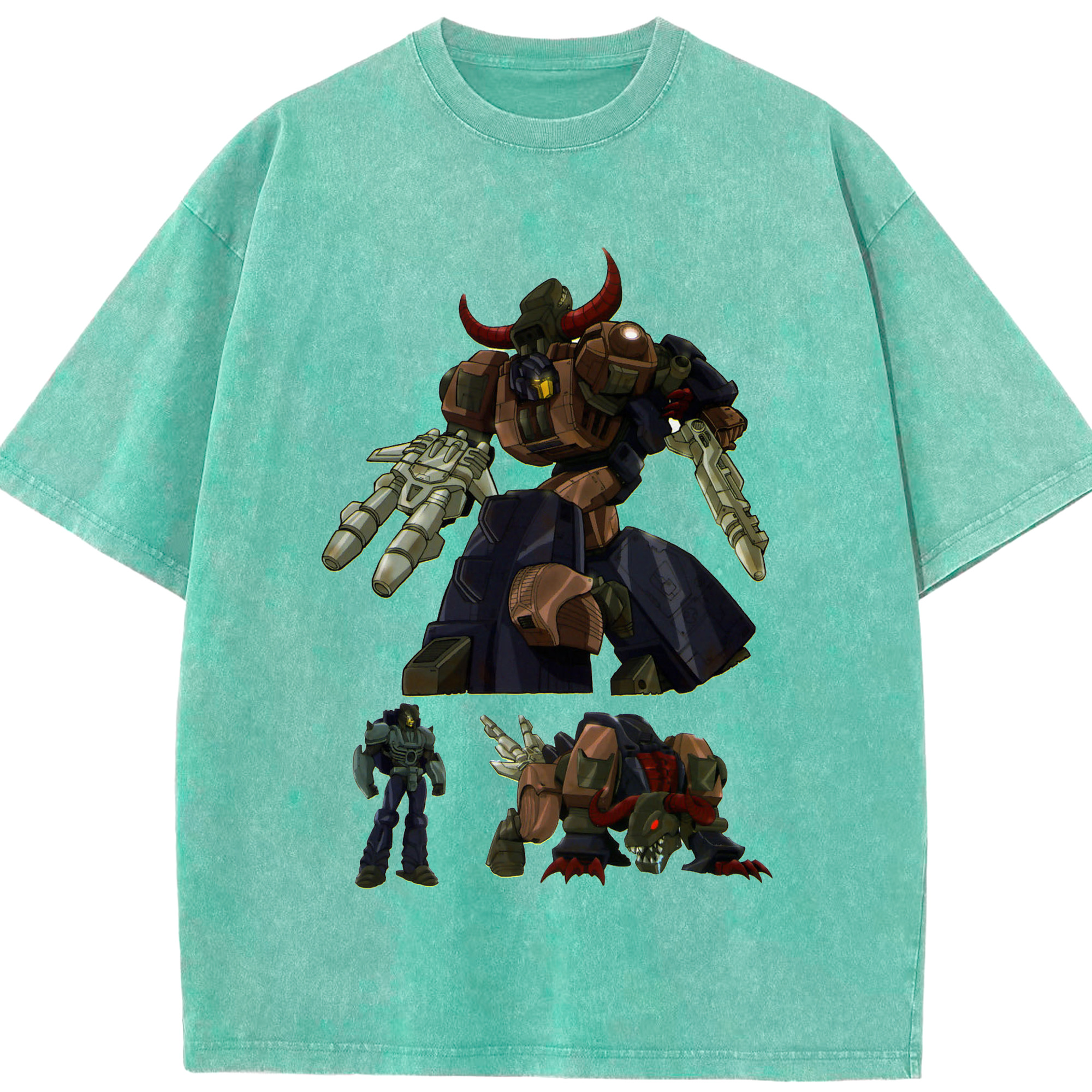 （画像用）  綿100% ヴィンテージ風 半袖Tシャツ（フロントプリント）